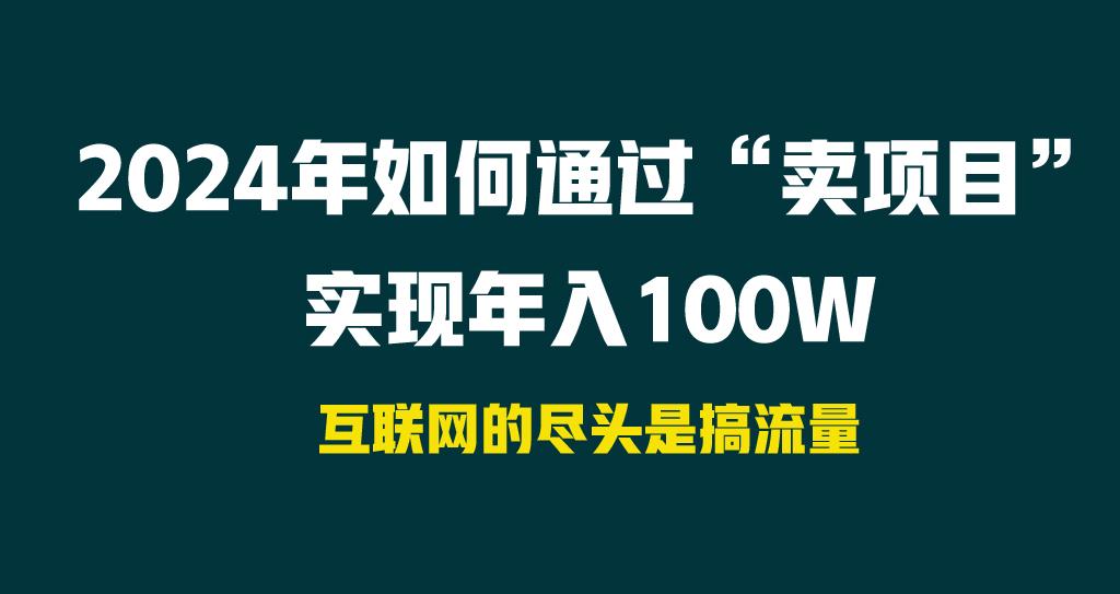 2024年如何通过“卖项目”实现年入100W-Xiaobei云