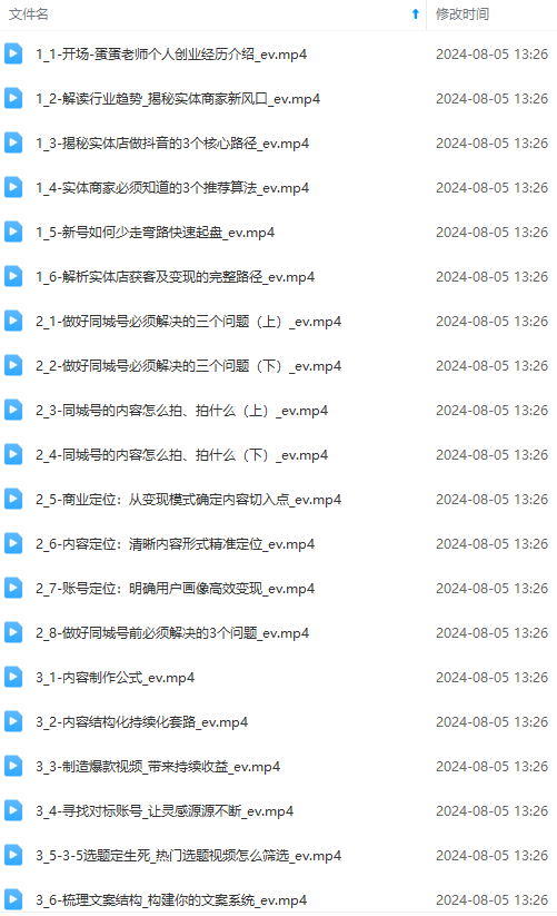 图片[1]-实体店老板获客特训营：认知、定位、文案、矩阵、直播、AI等(72节-Xiaobei云