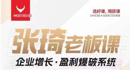 【组合课】张琦张琦老板企业增长·盈利爆破系统（直播专享）-Xiaobei云