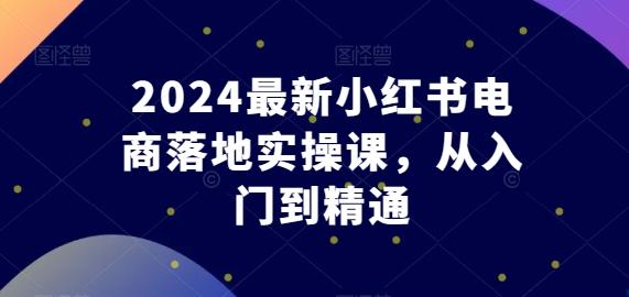 2024最新小红书电商落地实操课，从入门到精通-Xiaobei云