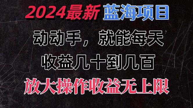 有手就行的2024全新蓝海项目，每天1小时收益几十到几百，可放大操作收…-Xiaobei云