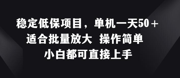 稳定低保项目，单机一天50+适合批量放大 操作简单 小白都可直接上手【揭秘】-Xiaobei云