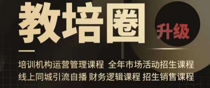旺仔爸爸教培圈课程(运营／管理／招生／引流全套课程)，同城引流自播方案-Xiaobei云