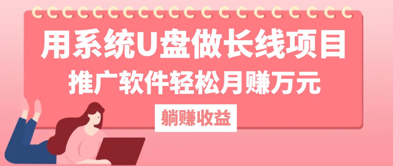 用系统U盘做长线项目，推广软件轻松月赚万元-Xiaobei云