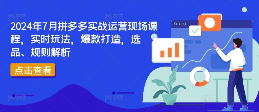 2024年7月拼多多实战运营现场课程，实时玩法，爆款打造，选品、规则解析-Xiaobei云