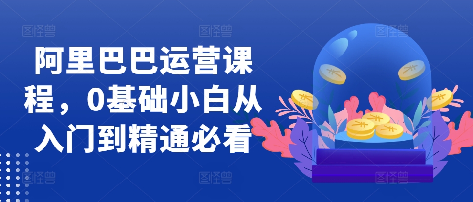 阿里巴巴运营课程，0基础小白从入门到精通必看-Xiaobei云