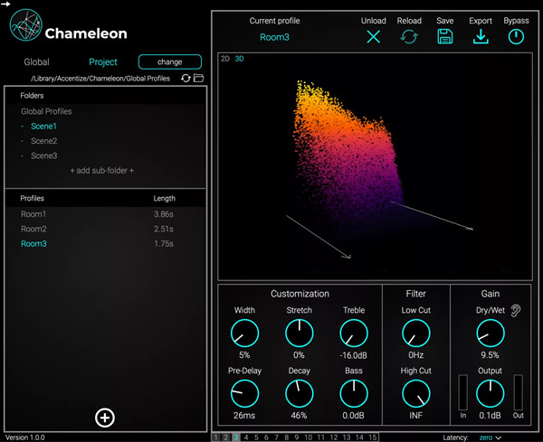 Accentize Chameleon(智能音频插件) v2.1.1 免费版-Xiaobei云