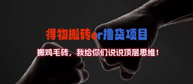 得物搬砖撸货项目?掰下数据，我给你们说说顶层思维【揭秘】-Xiaobei云