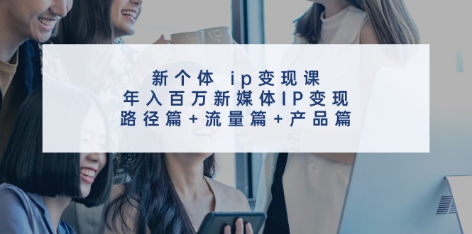 新个体ip变现课，年入百万新媒体IP变现，路径篇+流量篇+产品篇-Xiaobei云
