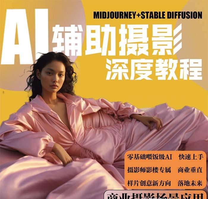 (8727期)2024年AI辅助摄影人工智能商业应用摄影课程(37节课)-Xiaobei云