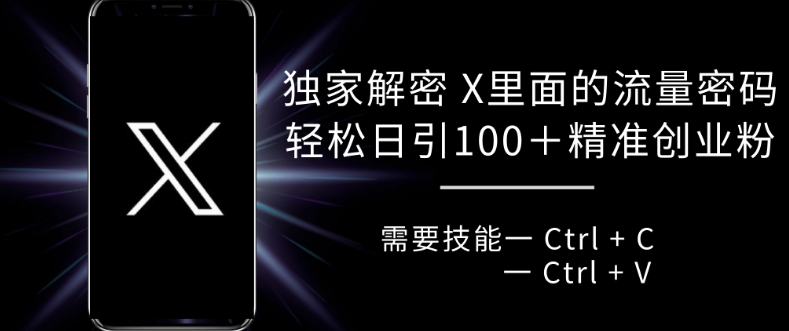 独家解密 X 里面的流量密码，复制粘贴轻松日引100+-Xiaobei云