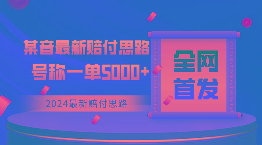 全网首发，2024最新某音赔付思路，号称一单收益5000+-Xiaobei云