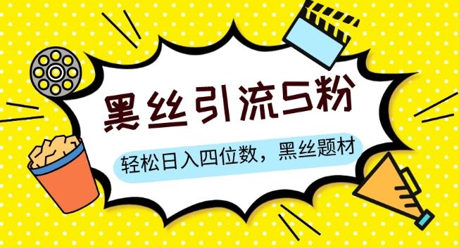S粉变现，轻松日入四位数，黑丝题材+情感话术【揭秘】-Xiaobei云