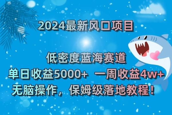 (8545期)2024最新风口项目 低密度蓝海赛道，日收益5000+周收益4w+ 无脑操作，保…-Xiaobei云