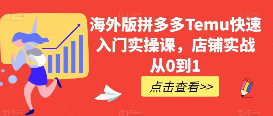海外版拼多多Temu快速入门实操课，店铺实战从0到1-Xiaobei云