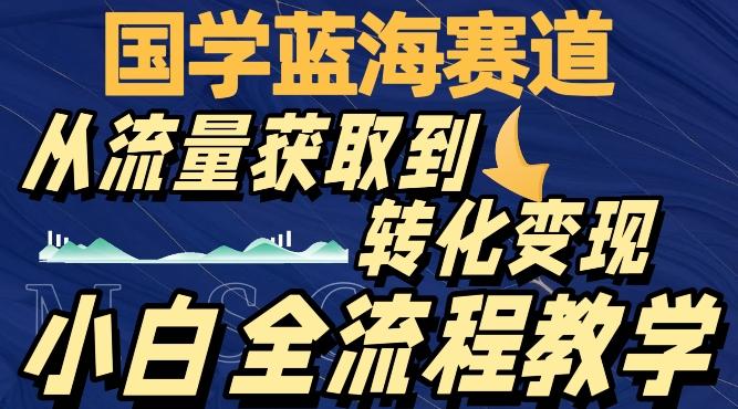 国学蓝海赛道，从流量获取，到转化变现，全流程教学-Xiaobei云