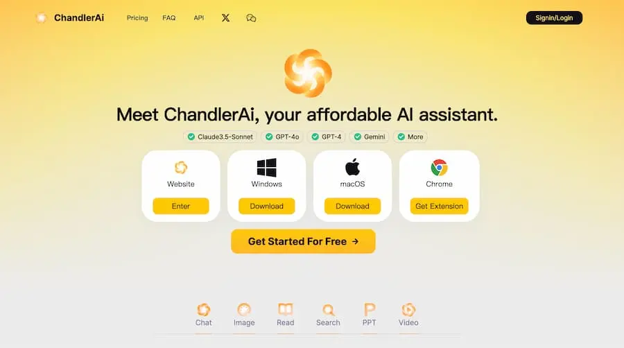 ChandlerAi｜综合性人工智能助手平台 提供多种AI服务-Xiaobei云
