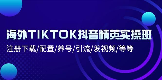 海外TIKTOK抖音精英实操班：注册下载/配置/养号/引流/发视频/等等-Xiaobei云