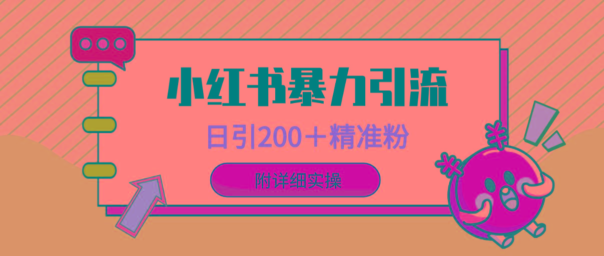 (9582期)小红书暴力引流大法，日引200＋精准粉，一键触达上万人，附详细实操-Xiaobei云