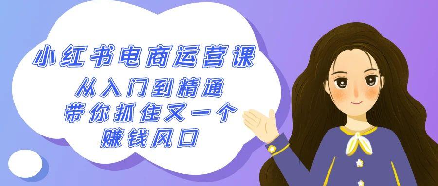 2024小红书电商运营课，从入门到精通，带你抓住又一个赚钱风口(50节课)-Xiaobei云
