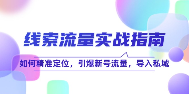 线 索 流 量-实战指南：如何精准定位，引爆新号流量，导入私域-Xiaobei云