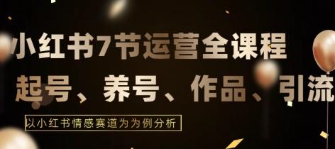 7节小红书运营实战全教程，结合最新情感赛道，打通小红书运营全流程【揭秘】-Xiaobei云