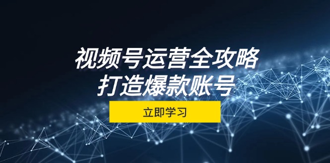 视频号运营全攻略，从定位到成交一站式学习，视频号核心秘诀，打造爆款…-Xiaobei云