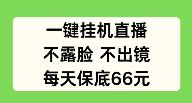 一键挂JI直播，不露脸不出境，每天保底66元【揭秘】-Xiaobei云