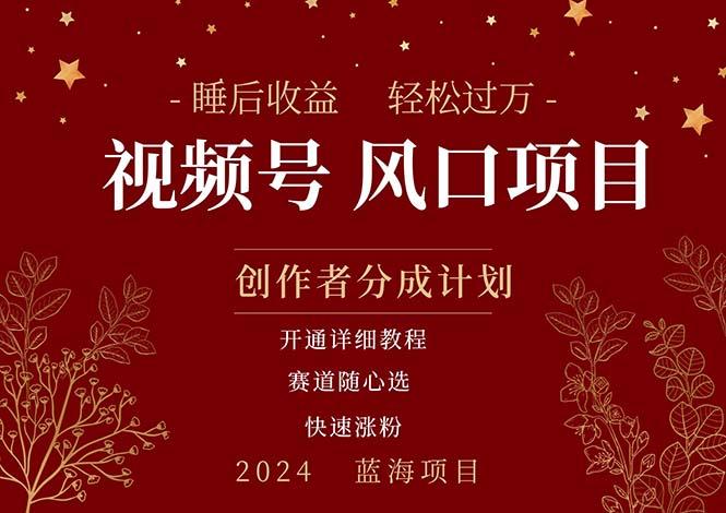 拥有睡眠收益的微信视频号大风口项目，轻松月入过万+，多赛道选择，可…-Xiaobei云