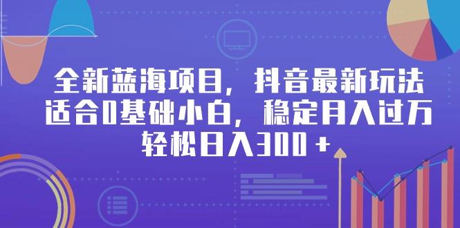 全新蓝海项目，抖音最新玩法，适合0基础小白，稳定月入过万，轻松日入300＋-Xiaobei云