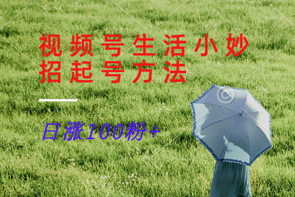 视频号生活小妙招分享赛道， 起号涨粉新方法，日涨100粉-Xiaobei云