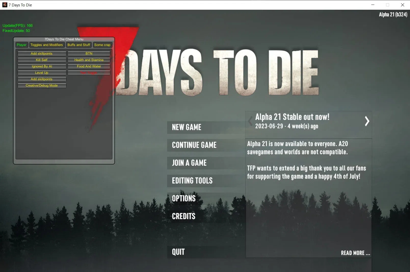 7 Days to Die 七日杀多功能修改器 v1.1.3.105 免费版-Xiaobei云