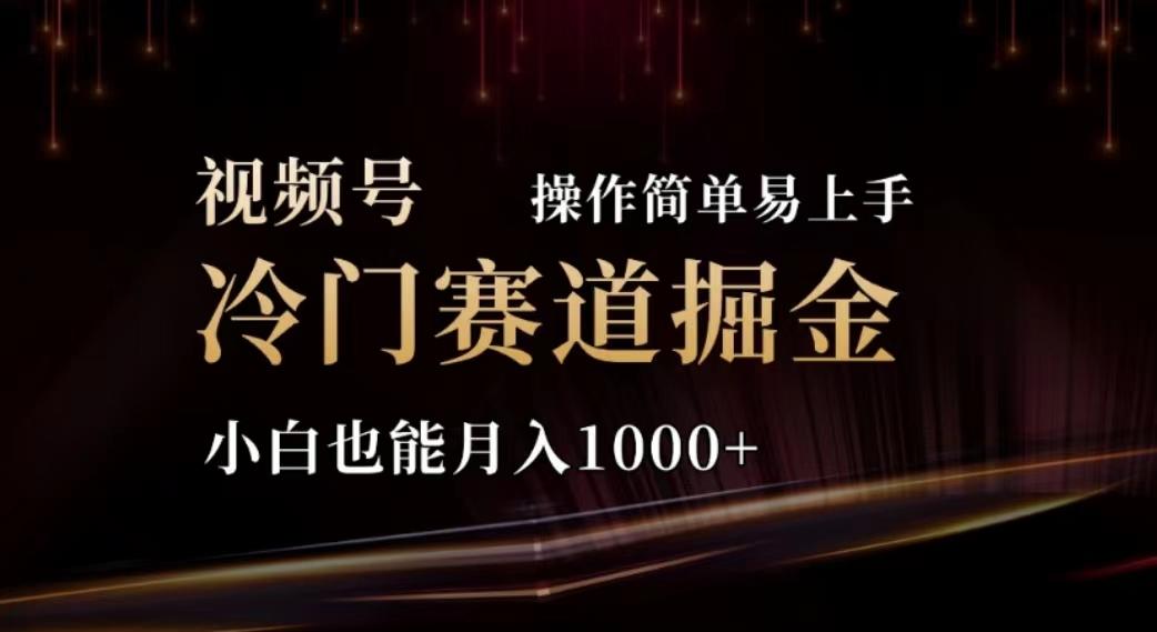 2024视频号冷门赛道掘金，操作简单轻松上手，小白也能月入1000+-Xiaobei云