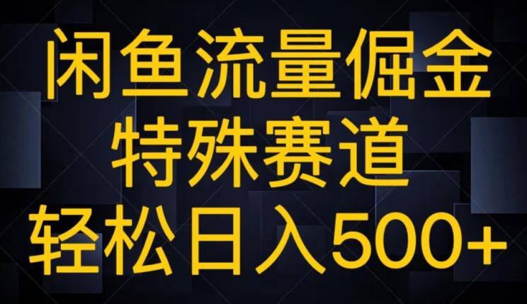 闲鱼流量倔金，特殊赛道，轻松日入500+-Xiaobei云