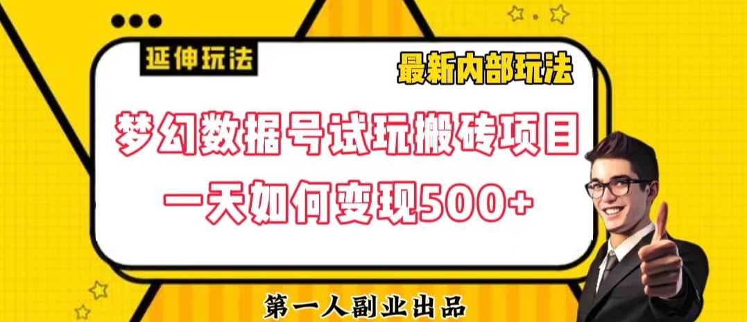 数据号回归玩法游戏试玩搬砖项目再创日入500+【揭秘】-Xiaobei云